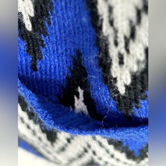 Allison Brittney Chevron Grandpa Open Front Vintage Cardigan Size Large - Picture 11 of 15